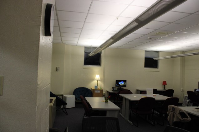 Another angle of the classroom where the Albright College writing center was relocated to.