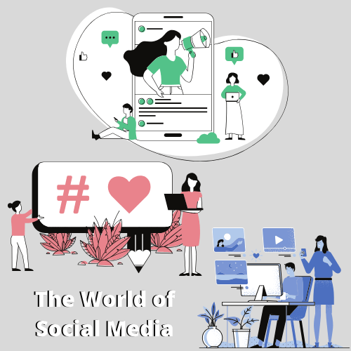 Illustrations on what social media looks like today.